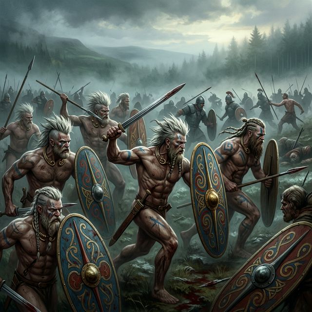 Illustrazione dei guerrieri Gesati